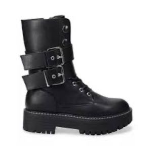 SO Bookcase Platform Combat Boot NWT Size 10